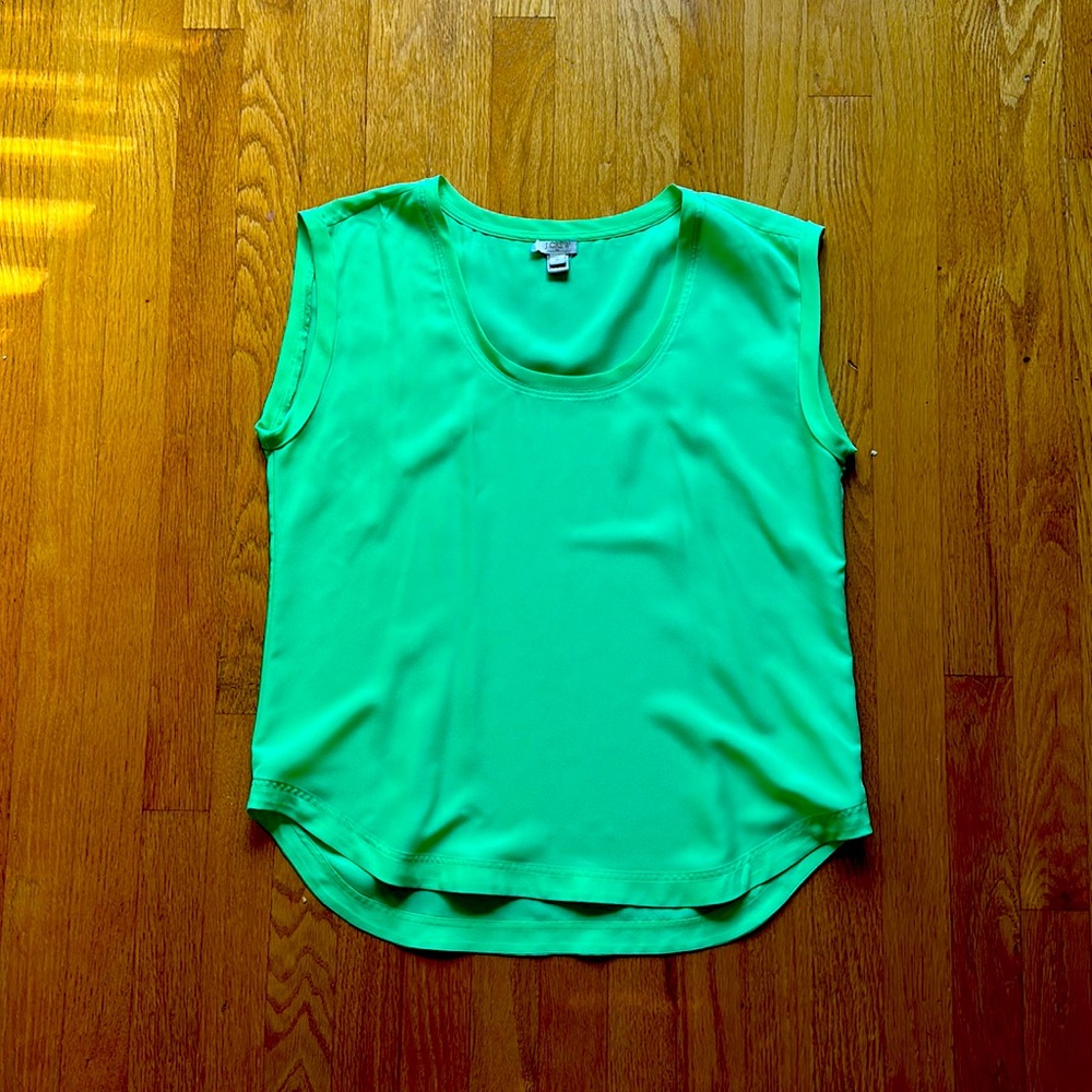 EUC JCREW silk like tank size 10